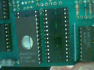 The correct way to install a 24 pin EPROM into a 28 pin socket